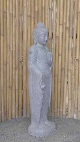 Product image 6 of the product “Standing Buddha with Lotus Flower, ca. 120 cm H ”